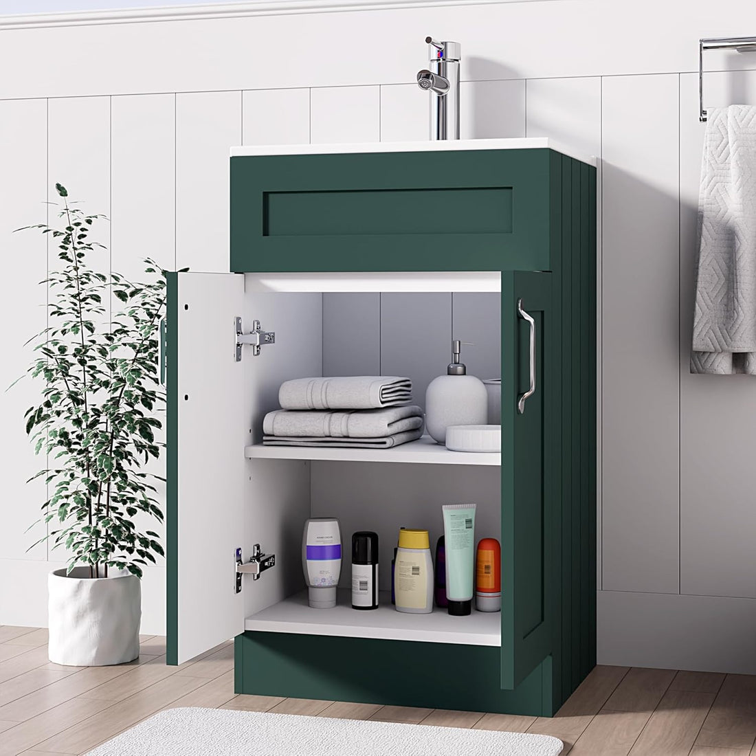 500mm Green Vanity Unit