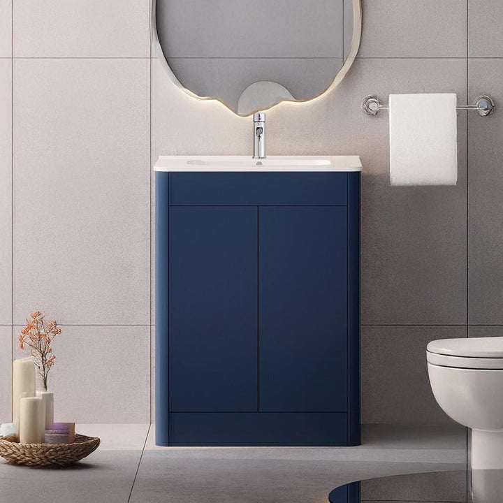 600mm Inky Blue Vanity Unit