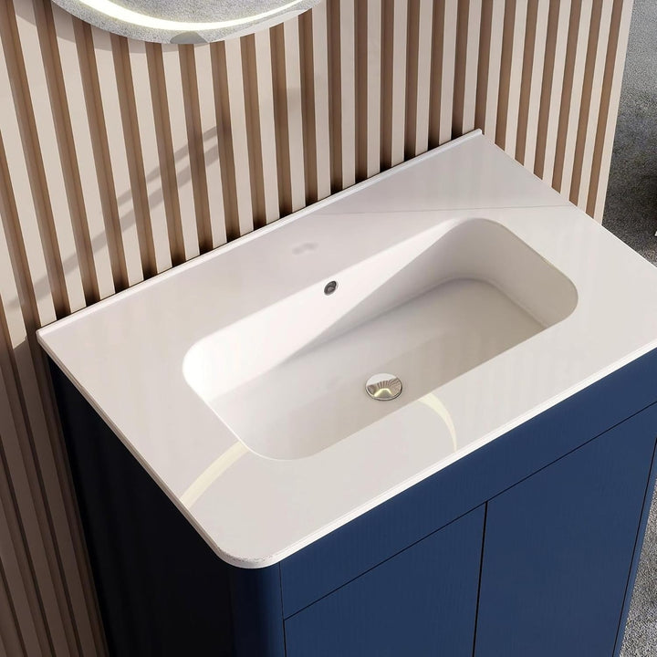 600mm Inky Blue Vanity Unit
